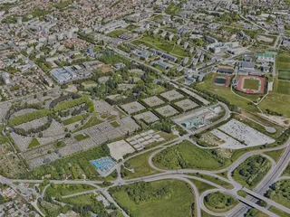 Dijon City, France (2022) 3D Model preview