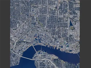Jacksonville City, USA (2024) 3D Model preview