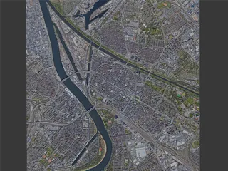 Mannheim City, Germany (2022) 3D Model preview