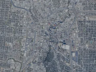 San Antonio City, USA (2024) 3D Model preview