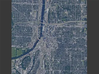 Grand Rapids City, USA (2023) 3D Model preview