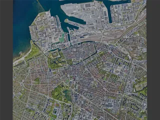 Malmo City, Sweden (2023) 3D Model preview