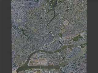 Nantes City, France (2023) 3D Model preview