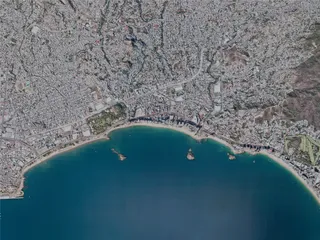 Acapulco City, Mexico (2022) 3D Model preview