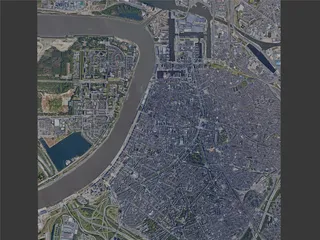 Antwerp City, Belgium (2022) 3D Model preview