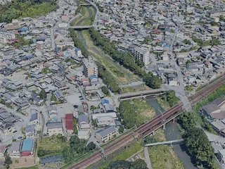 Hikone City, Japan (2023) 3D Model preview