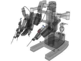 Surgical Robot 3D Model preview