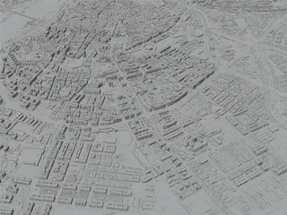 Badajoz City, Spain (2023) 3D Model preview