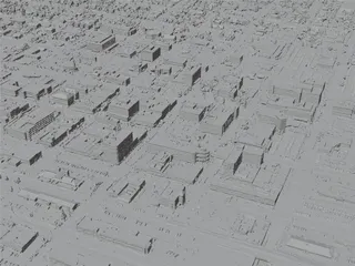Bismarck City, ND, USA (2023) 3D Model preview
