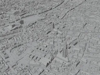 Bruges City, Belgium (2022) 3D Model preview