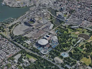 New York City, Queens, USA (2022) 3D Model preview