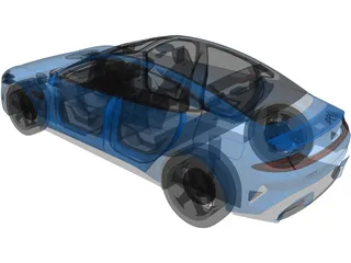 Xiaomi SU7 3D Model preview
