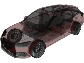 Seat Leon Sportstourer (2022) 3D Model preview