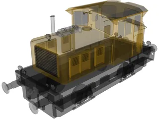 Newag DHG-240B Shunting 3D Model preview