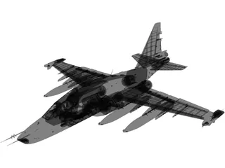 Sukhoi Su-25 Frogfoot 3D Model preview