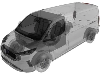 Ford Transit Custom Trend (2024) 3D Model preview