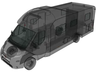 Burstner Ixeo IT 734 G (2016) 3D Model preview