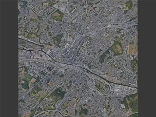 Charleroi City, Belgium (2022) 3D Model preview