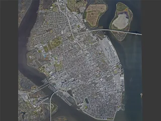 Charleston City, SC, USA (2023) 3D Model preview
