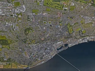 Dundee City, Scotland, UK (2022) 3D Model preview
