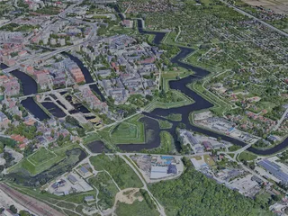 Gdansk City, Poland (2022) 3D Model preview