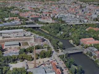 Halle (Saale) City, Germany (2022) 3D Model preview