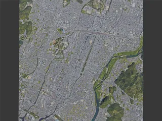 Himeji City, Japan (2022) 3D Model preview