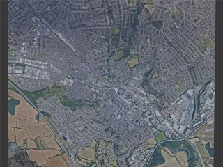 Luton City, UK (2022) 3D Model preview