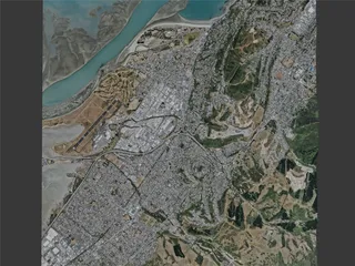 Nelson City, New Zealand (2022) 3D Model preview