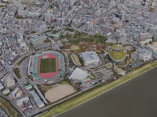 Niigata City, Japan (2023) 3D Model preview