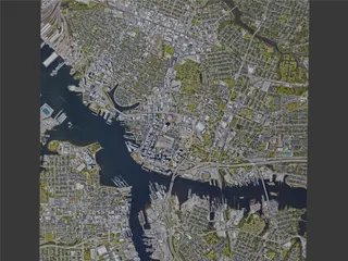Norfolk City, VA, USA (2023) 3D Model preview