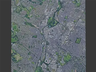 Leicester City, UK (2024) 3D Model preview