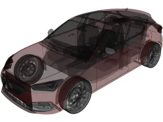 Seat Leon FR (2022) 3D Model preview