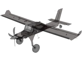 PZL-104 Wilga 3D Model preview