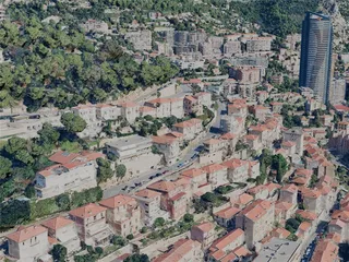 Monaco City, Monaco (2024) 3D Model preview