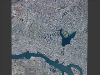 Oakland City, CA, USA (2023) 3D Model preview