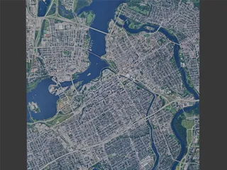 Ottawa City, ON, Canada (2024) 3D Model preview