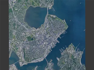 Portland City, ME, USA (2024) 3D Model preview