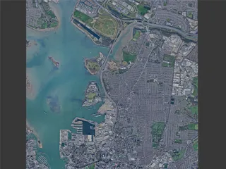 Portsmouth City, UK (2024) 3D Model preview