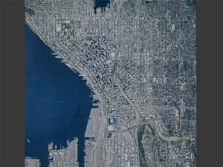 Seattle City, WA, USA (2024) 3D Model preview