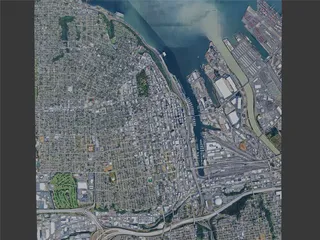Tacoma City, WA, USA (2024) 3D Model preview