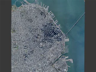 San Francisco City, CA, USA (2024) 3D Model preview