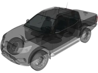 Nissan Navara Double Cab (2015) 3D Model preview