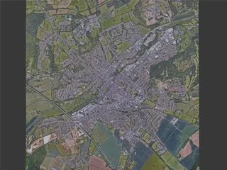 Canterbury City, UK (2022) 3D Model preview