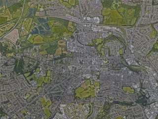 Colchester City, UK (2022) 3D Model preview