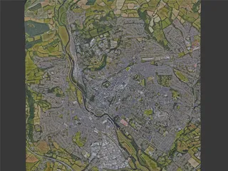 Exeter City, UK (2022) 3D Model preview
