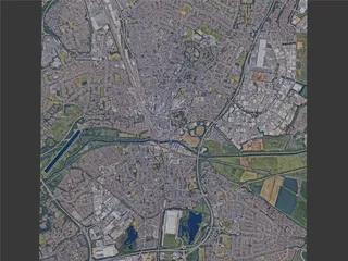 Peterborough City, UK (2023) 3D Model preview