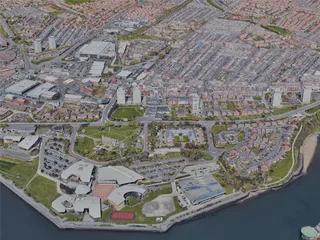 Sunderland City, UK (2022) 3D Model preview