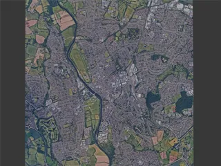 Worcester City, UK (2023) 3D Model preview