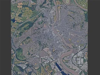 Newport City, UK (2023) 3D Model preview